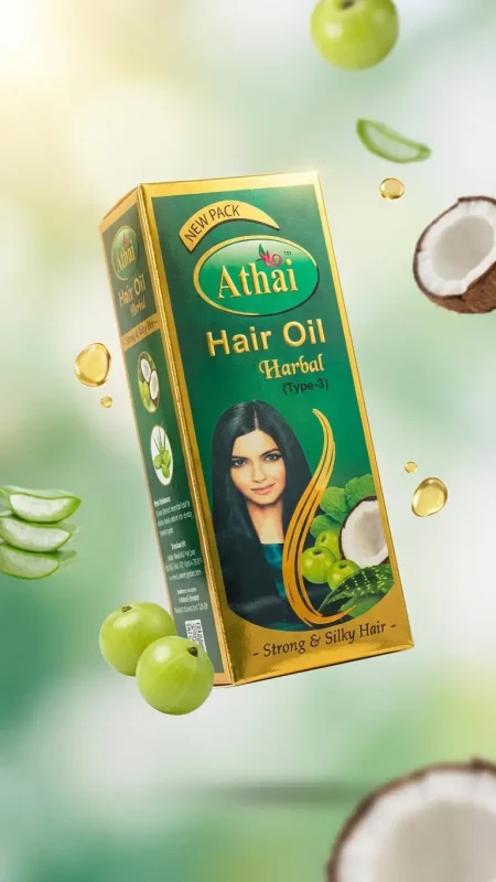 Athai Herbal Hair Oil (Type-3) - For Strong & Silky Hair | Bazar Cai | বাজার চাই | Bazar Chai | Best Deal