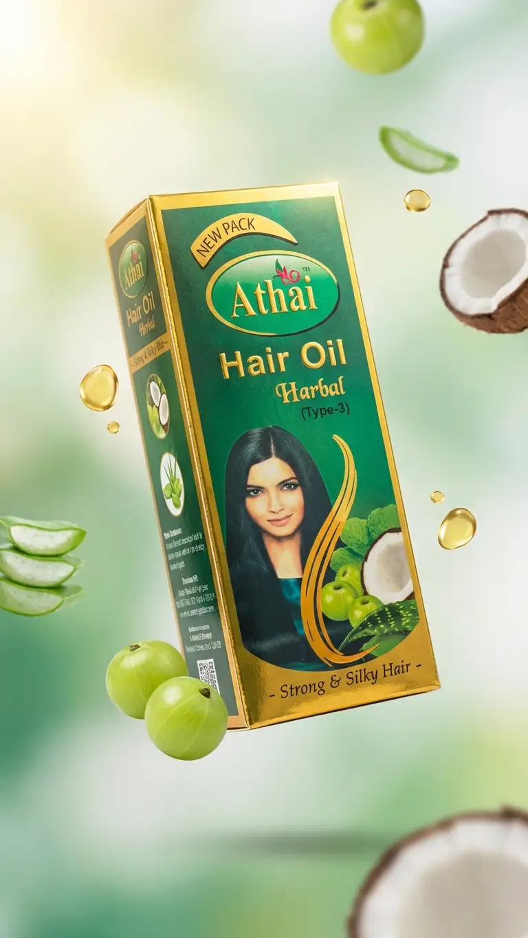 Athai Herbal Hair Oil (Type-3) - For Strong & Silky Hair | Bazar Cai | বাজার চাই | Bazar Chai | Best Deal