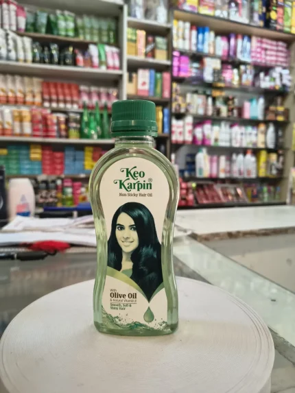 Keo Karpin Olive Oil Non-Sticky Hair Oil - With Natural Vitamin E | Bazar Cai | বাজার চাই | Bazar Chai | Best Deal
