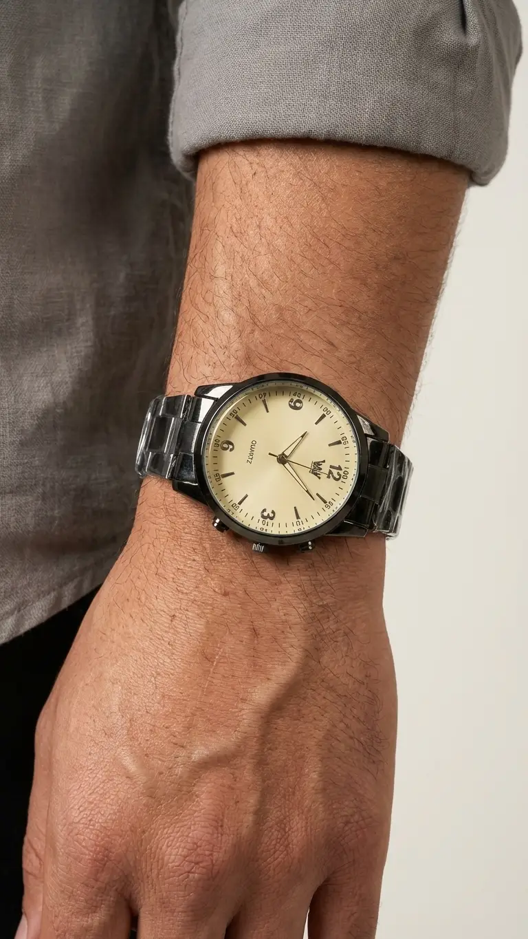 Classic Quartz Watch with Date - ক্লাসিক কোয়ার্টজ ডেট ওয়্যাচ | Bazar Cai | বাজার চাই | Bazar Chai | Best Deal