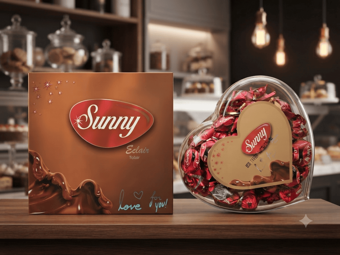 1783420404176 Sunny Eclair Chocolate Gift Box & Heart-Shaped Container - Image 1