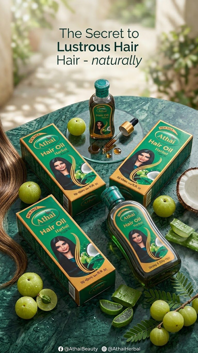 1790603193029 Athai Herbal Hair Oil (Type-3) - For Strong & Silky Hair - Image 1