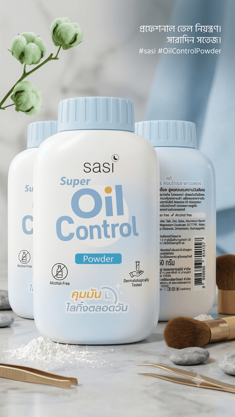 1790620611636 sasi Super Oil Control Powder — সারাদিন তেলহীন, সতেজ ও ফ্রেশ স্কিন! - Image 1
