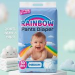 Rainbow Baby Pants Diaper - Medium Size (50 Pcs) (বিকল্প: রেইনবো বেবি প্যান্ট ডায়াপার - মিডিয়াম ৫০ পিস)