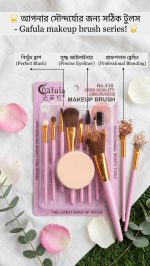 ​Gafula Professional Beauty Makeup Brush Set with Powder Puff (7+1 Pcs Set) - Image 2
